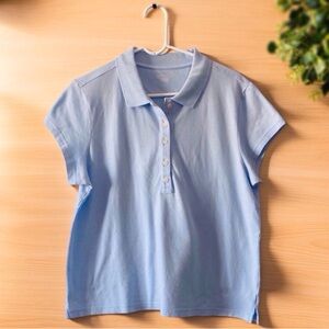 OFFLINE by Aerie Women’s Light Blue Polo Shirt XL — Soft Basics NWOT